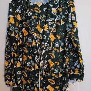 Green Bay Packer Christmas 2 piece pajama set XL